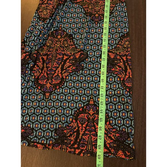 Gilli Solgee Halter Multicolor Boho Floral Print Rayon Blend Maxi Dress Size S - Picture 6 of 6